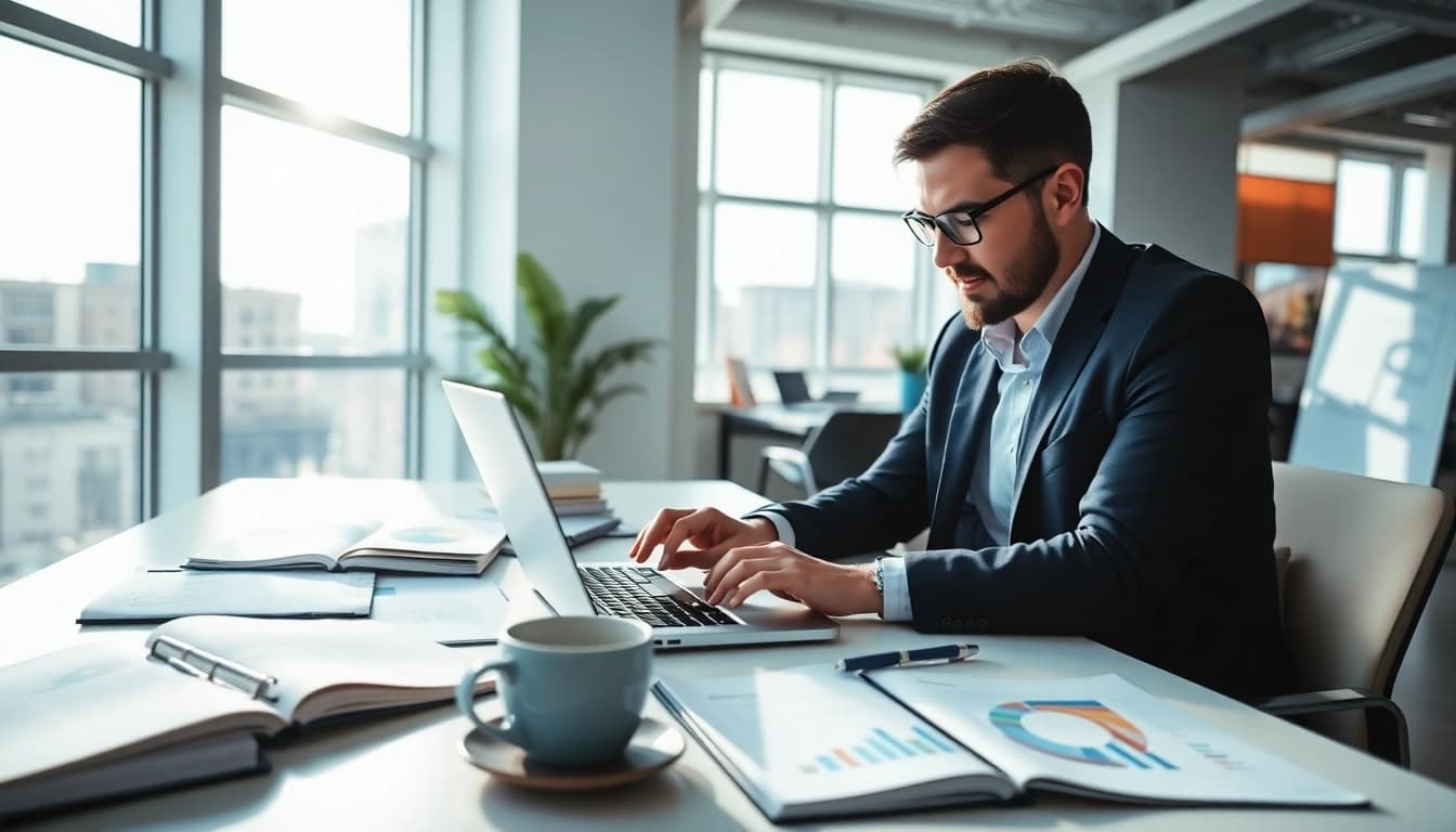 Steigerung Ihres Online-Erfolgs mit den besten SEO Tipps in einem modernen Büro.