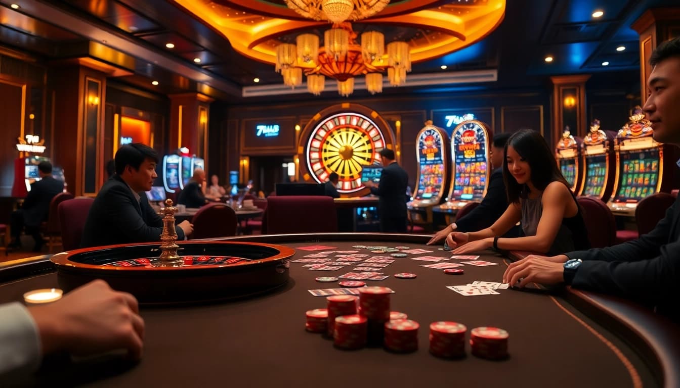 Experience thrill and luxury while playing tại 789club on a vibrant casino floor with exciting games.