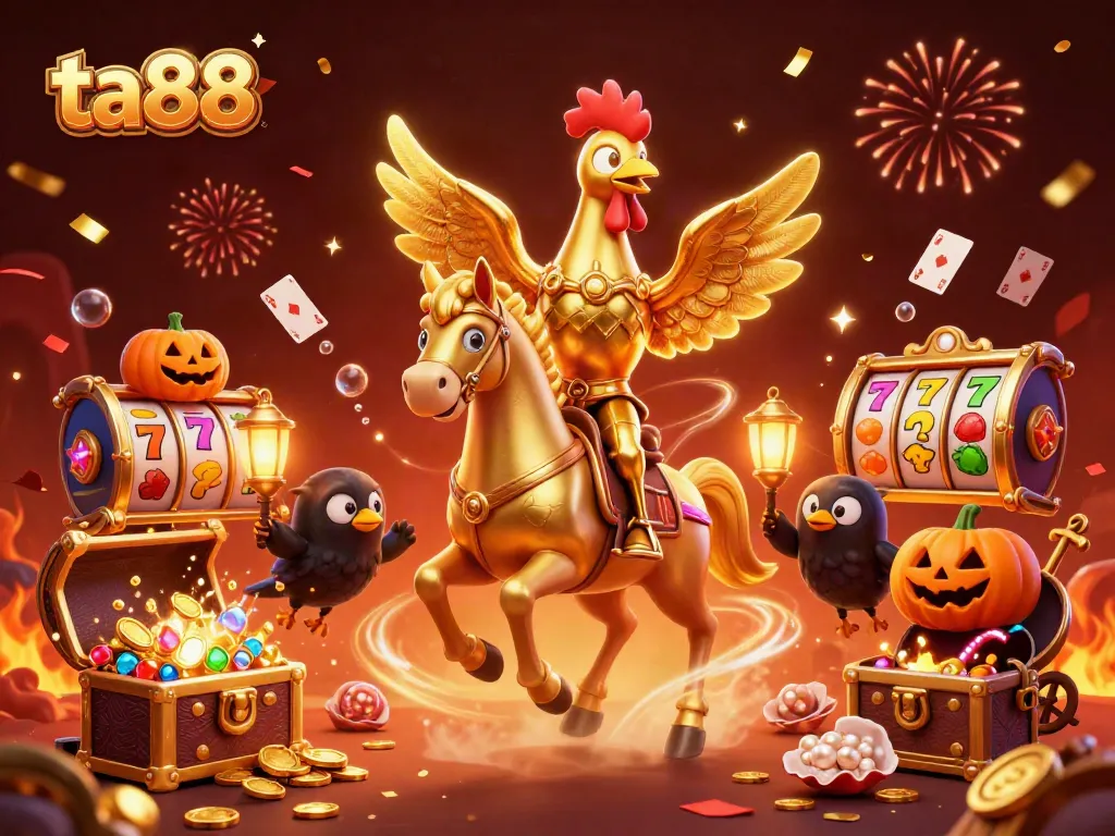 Experience the excitement of ta88 with vibrant casino elements and enchanting characters in a dynamic 3D scene.