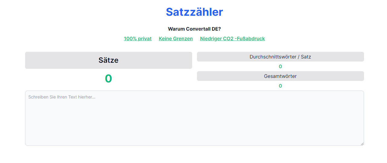 Auf den Spuren des Sentence counters: Eine Reise durch die Welt des Schreibens