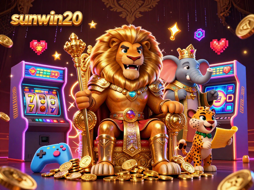Engage with sunwin20 for thrilling casino slots and jackpot games in a vibrant 3D scene