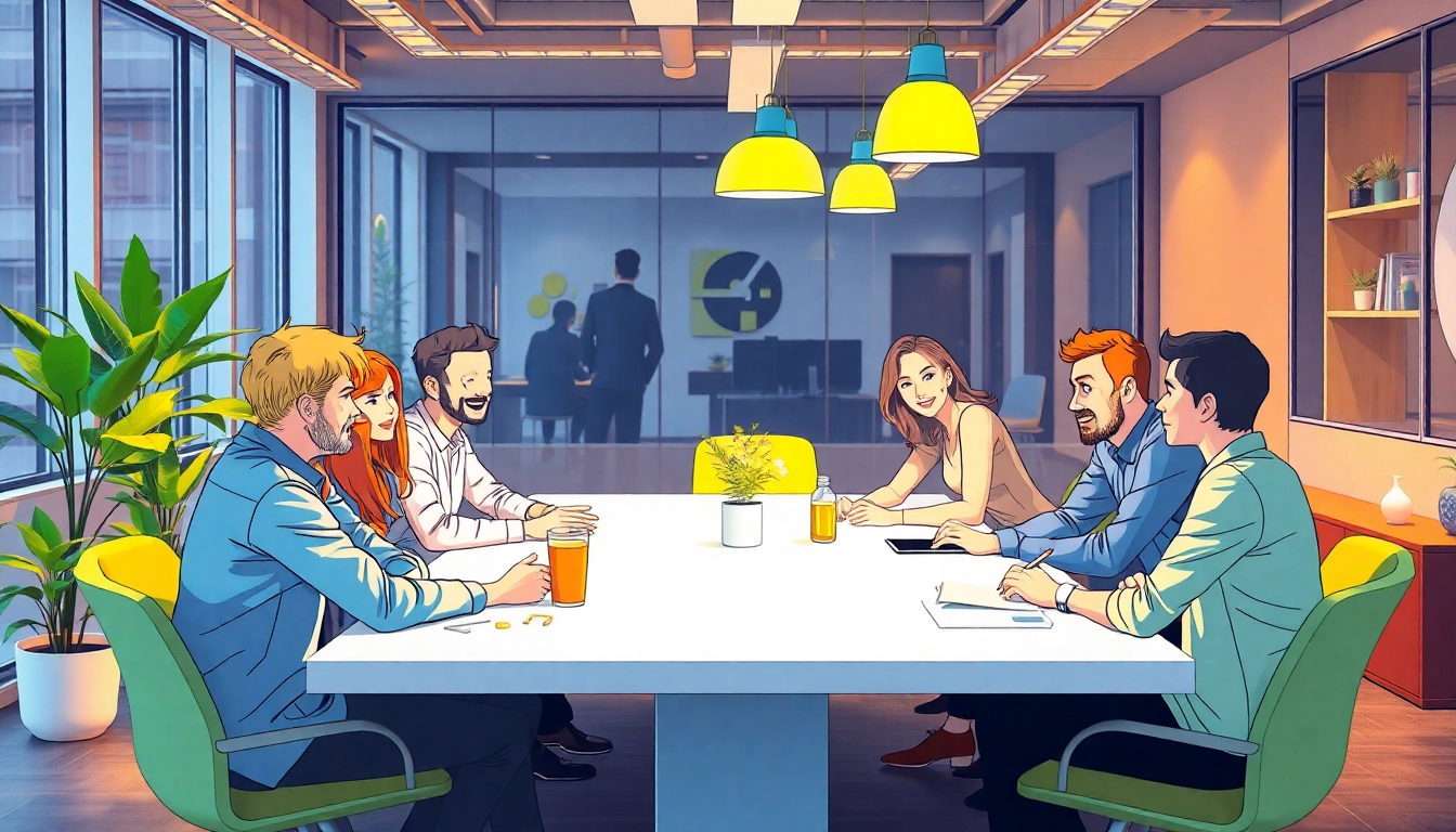 Animationsagentur - Kreatives Team arbeitet an einem spannenden Animationsprojekt in einem modernen Büro.