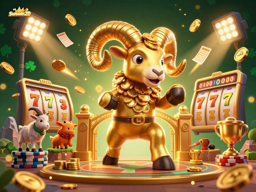 Experience thrilling gameplay with sunwin20's vibrant casino illustration featuring exciting slot games.