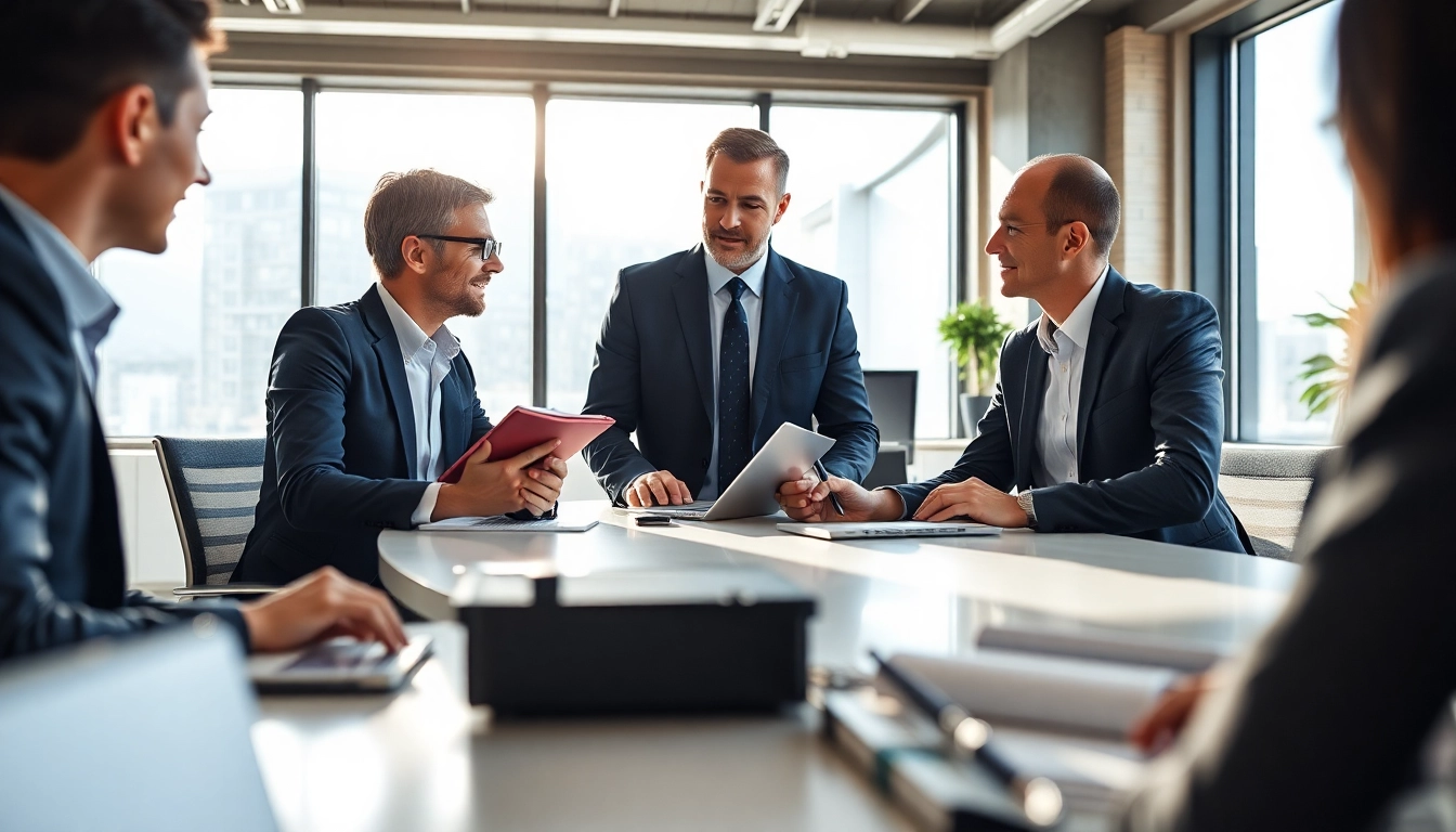 Headhunter Ingenieure im modernen Büro bei der Kandidatengesprächen.