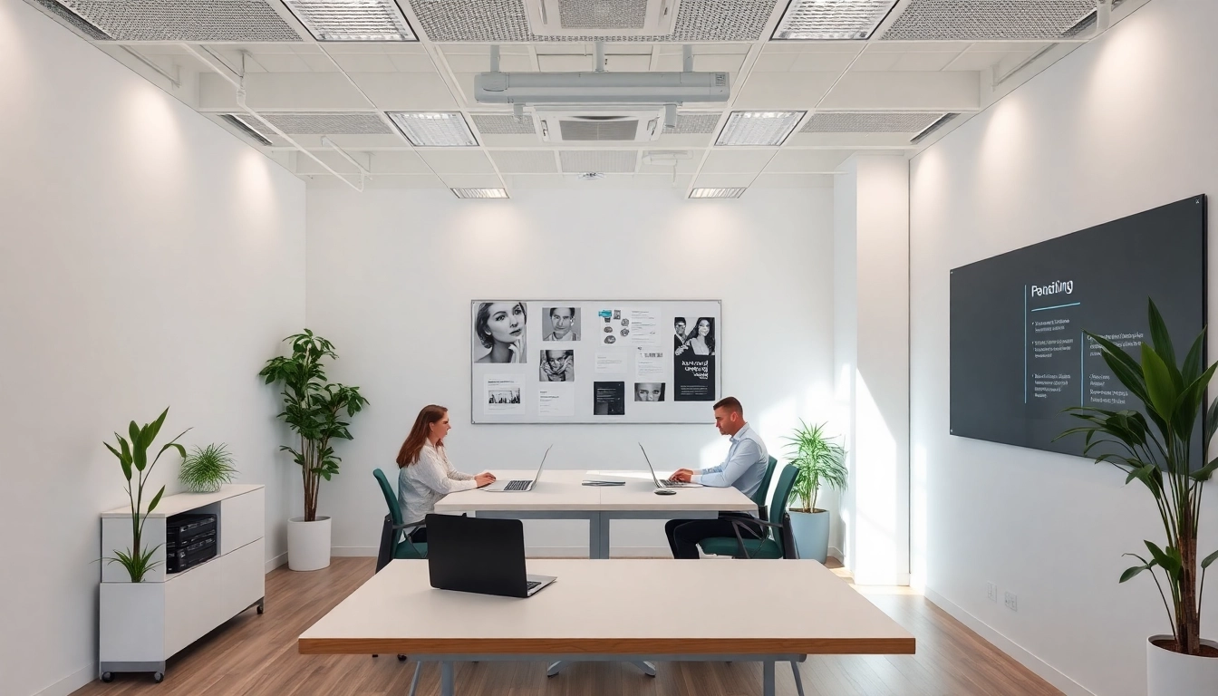 Pflegemarketing-Strategien im modernen Büro für effektive Pflegevermarktung und Teamentwicklung.