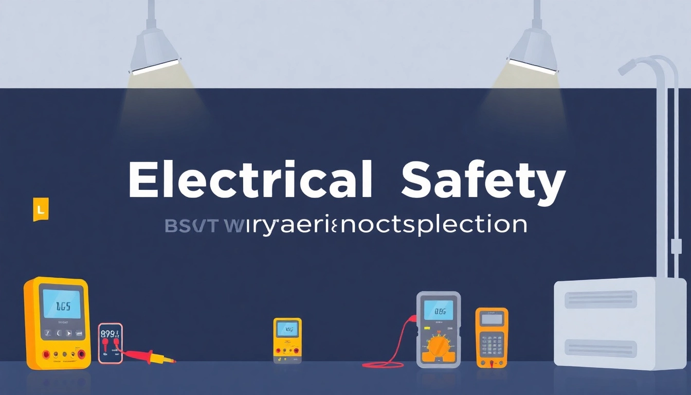 Inspecting electrical systems for BGV A3 compliance with specialized safety tools.
