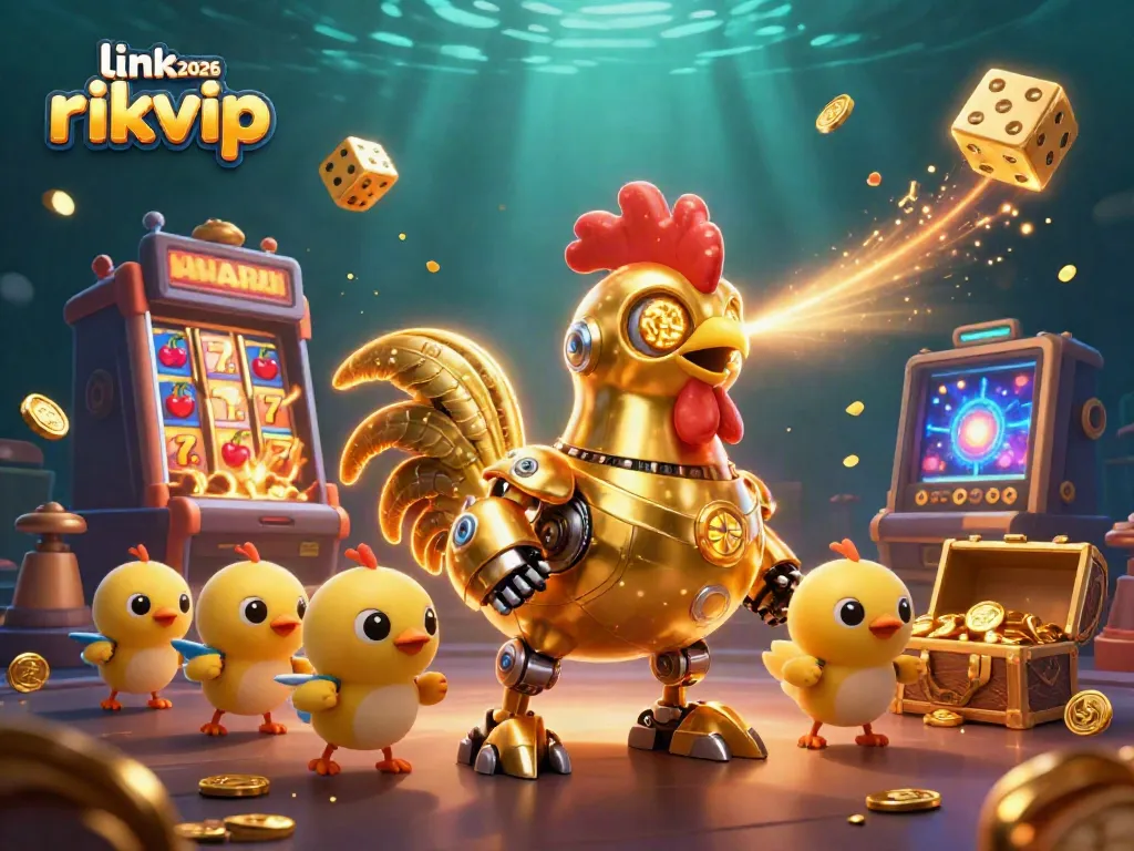 Experience the excitement of link 2026 rikvip in a dynamic casino-themed scene showcasing vibrant characters and games.