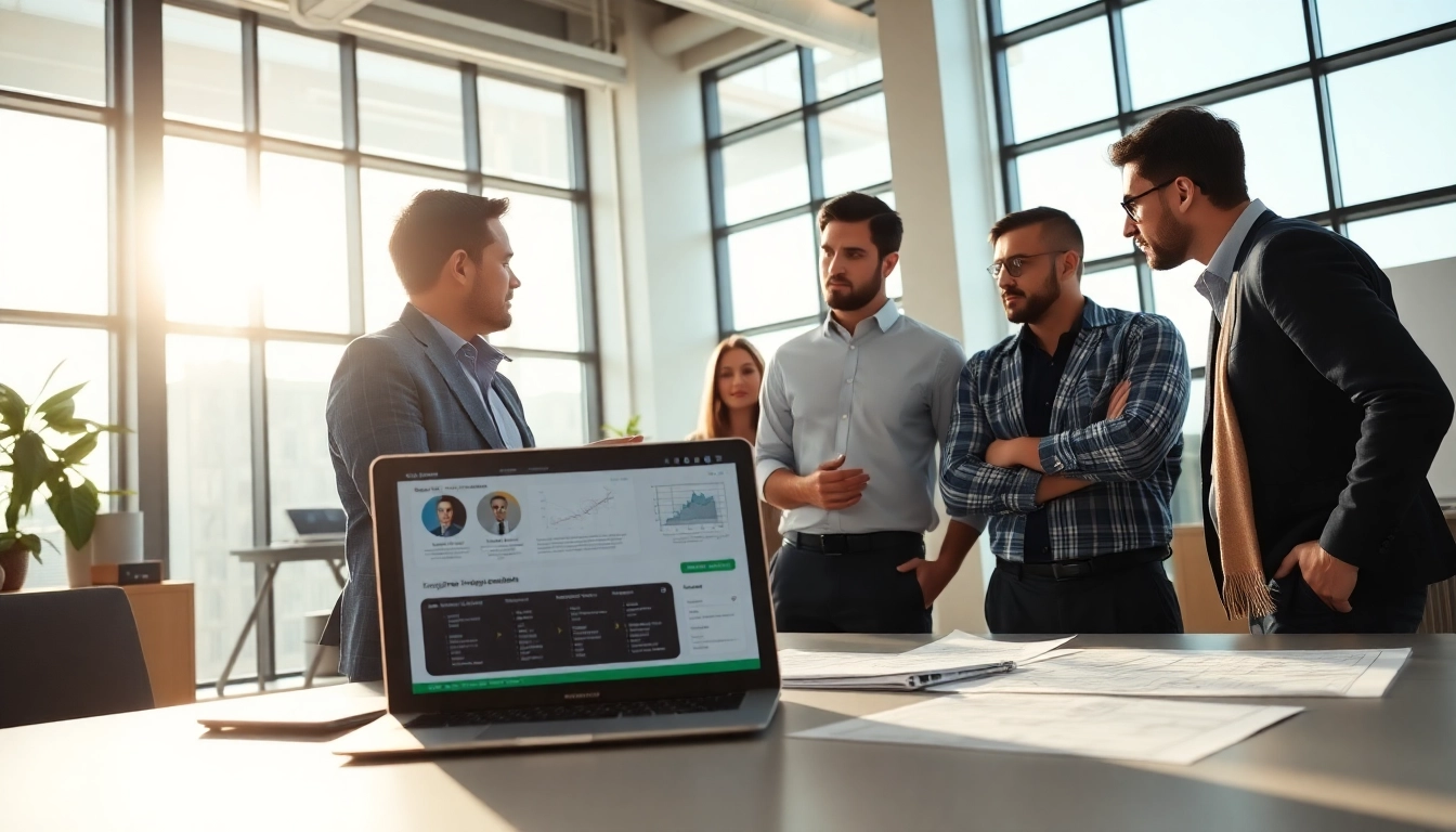 Headhunter Ingenieure beraten kompetent Ingenieure in einem modernen Büro.