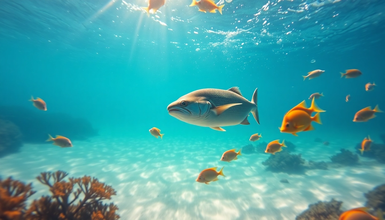 Tauchen in Mexiko: Taucher erkundet ein Korallenriff in der Karibik mit bunten Fischen und klarem Wasser.