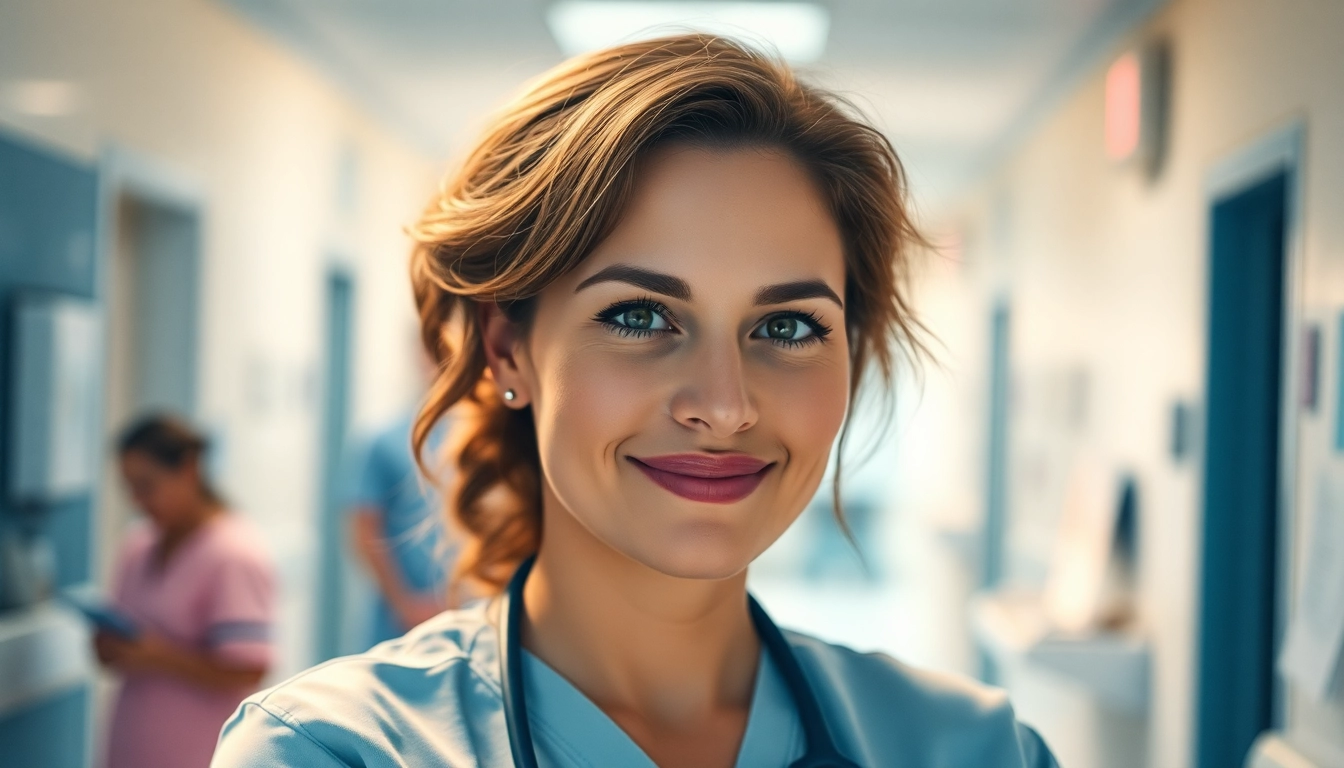 Friendly Pflegefachkraft caring for patients in Hameln, showcasing commitment and compassion in healthcare.
