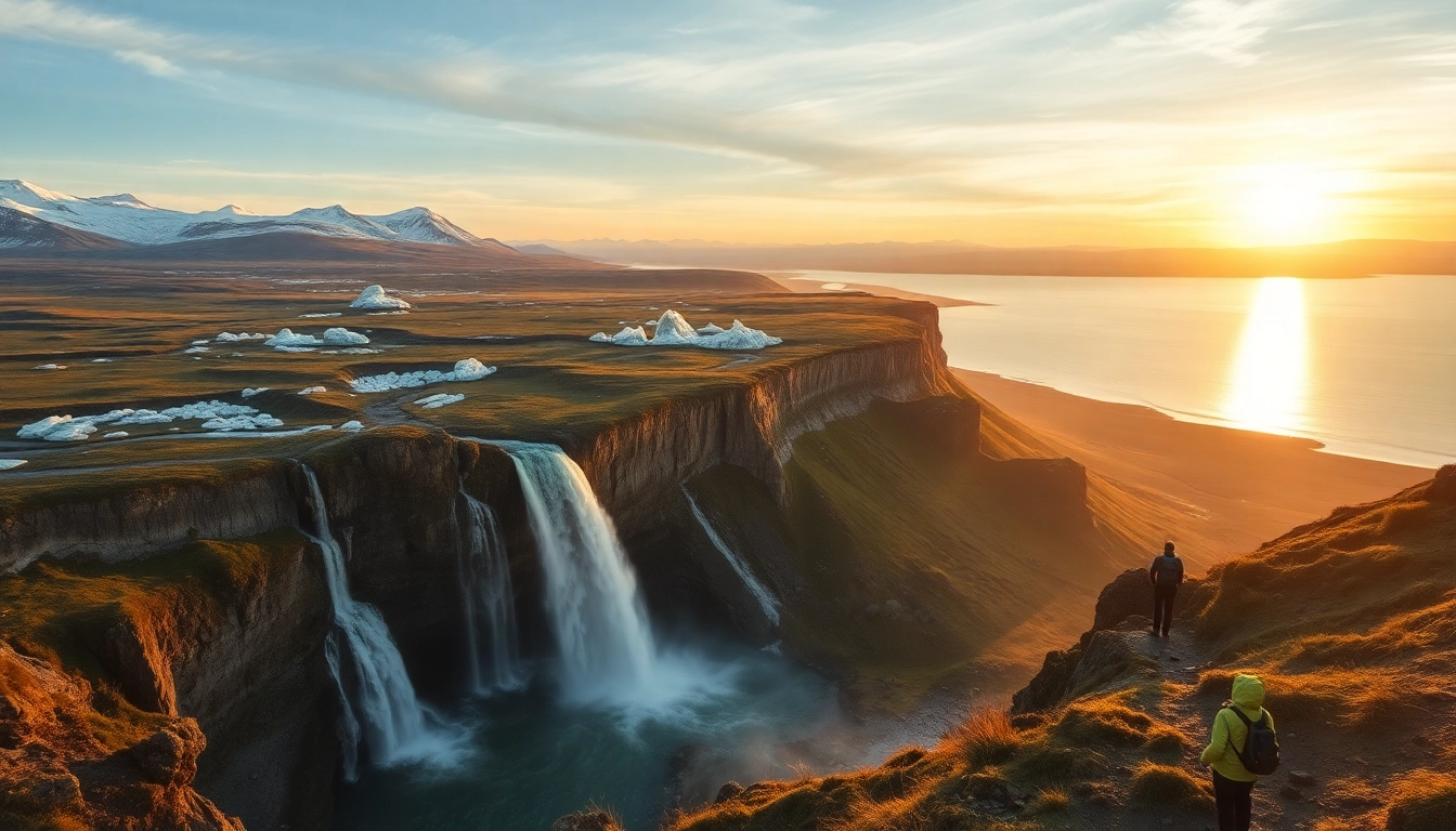 Entdecken Sie die faszinierenden Landschaften bei einer Reise nach Island mit Gletschern und Wasserfällen.