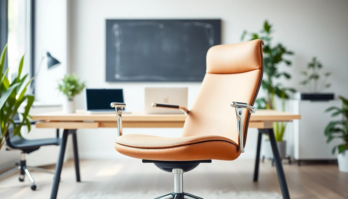 Refurbished Vitra chair in a professional workspace enhancing elegance and comfort.