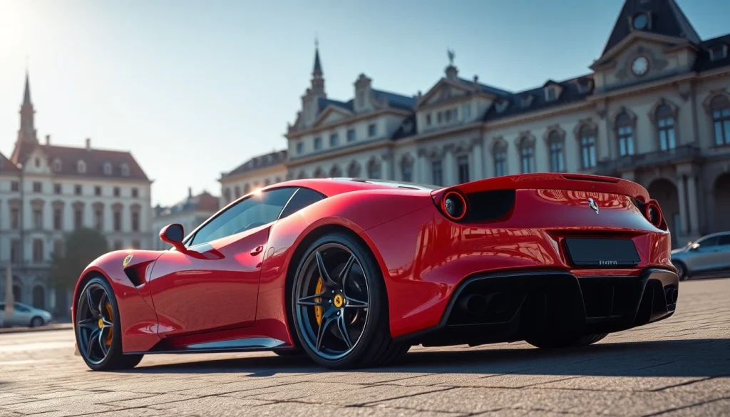 Ferrari PPF München: Glänzender Ferrari mit Lackschutzfolie in München.