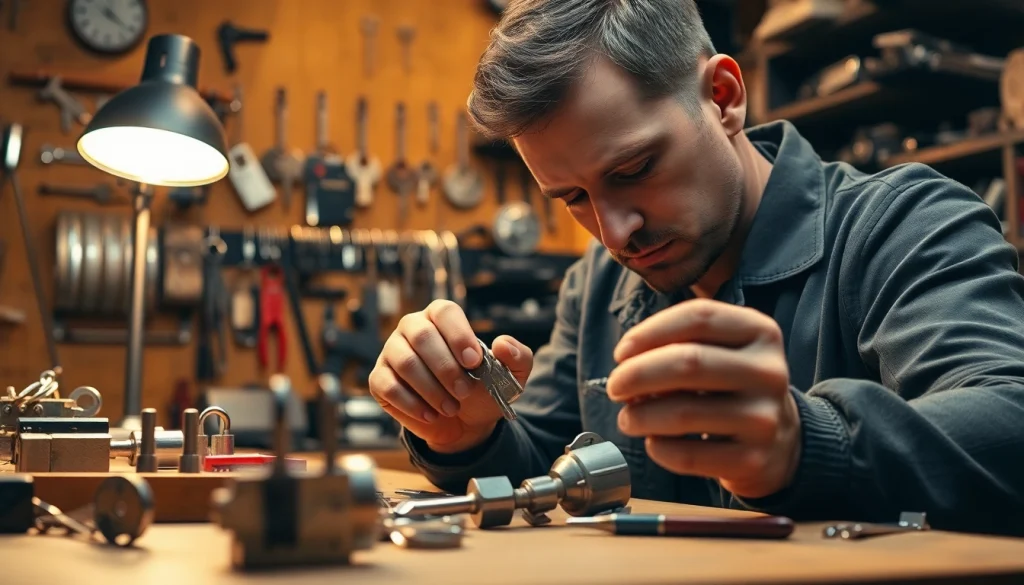 Schlüsseldienst Neukölln öffnet eine Tür mit fachmännischem Wissen und hochwertigen Werkzeugen.