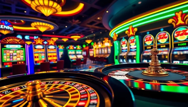 Experience the thrilling gaming action at https://tg88com.host/ with roulette tables and slot machines.