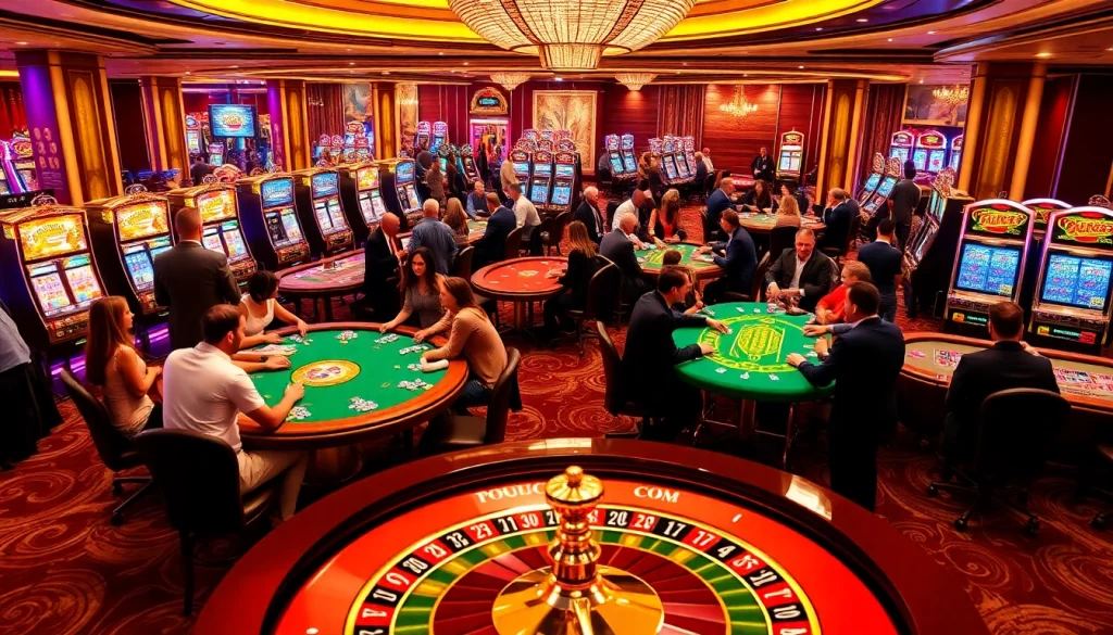 Engage in thrilling gameplay at LUCK8.COM with vibrant casino tables and exciting slot machines.