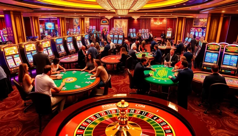 Engage in thrilling gameplay at LUCK8.COM with vibrant casino tables and exciting slot machines.