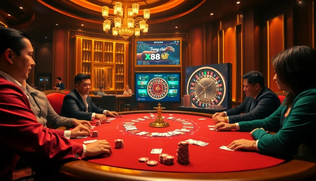 Experience thrilling gameplay at Trang chủ X88 with engaging poker tournaments and casino excitement.