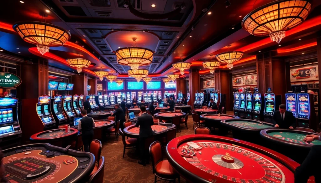Players strategize and wager at the vibrant casino tables at https://m88zo.com/ showcasing excitement and luxury.