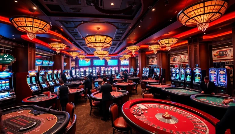 Players strategize and wager at the vibrant casino tables at https://m88zo.com/ showcasing excitement and luxury.
