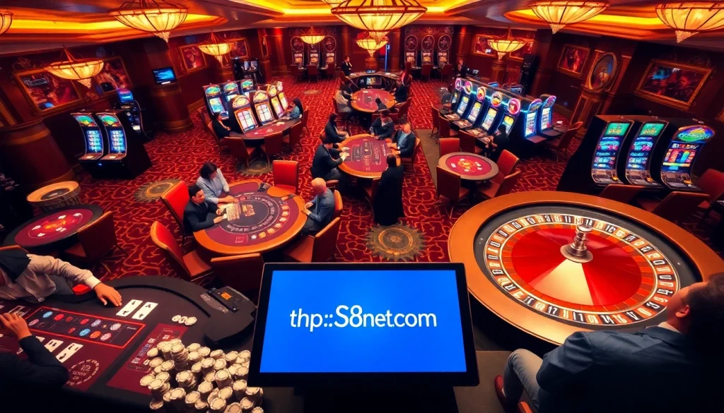 Experience the excitement of gambling at https://s8net.com/ with luxury tables and energetic players.