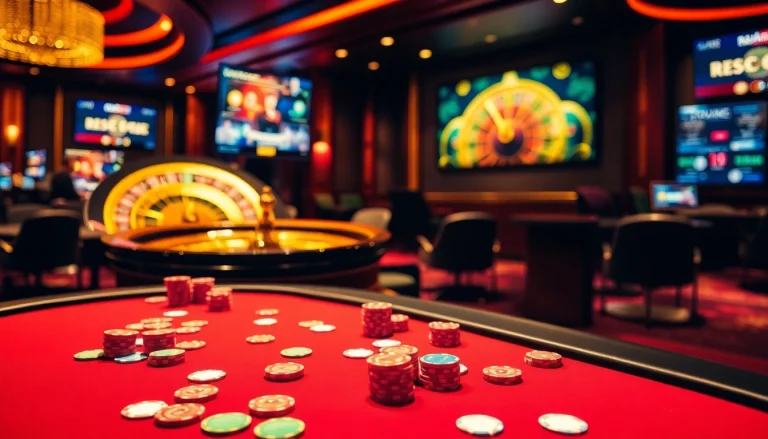 Engaging poker game with chips and cards emphasizing bancadoithuong.futbol experience.