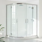 Erleben Sie die elegante duschkabine 80x80 in einem modernen Badezimmer mit klaren Formen.