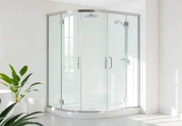 Erleben Sie die elegante duschkabine 80x80 in einem modernen Badezimmer mit klaren Formen.