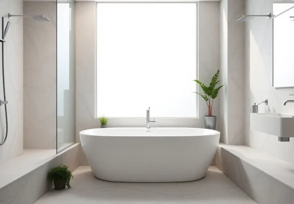 Duschkabine 80x80 in einem eleganten Badezimmer, stilvoll und modern.