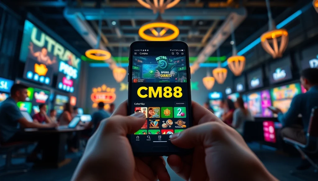 CM88 engaging online betting scene showcasing sports and casino games.