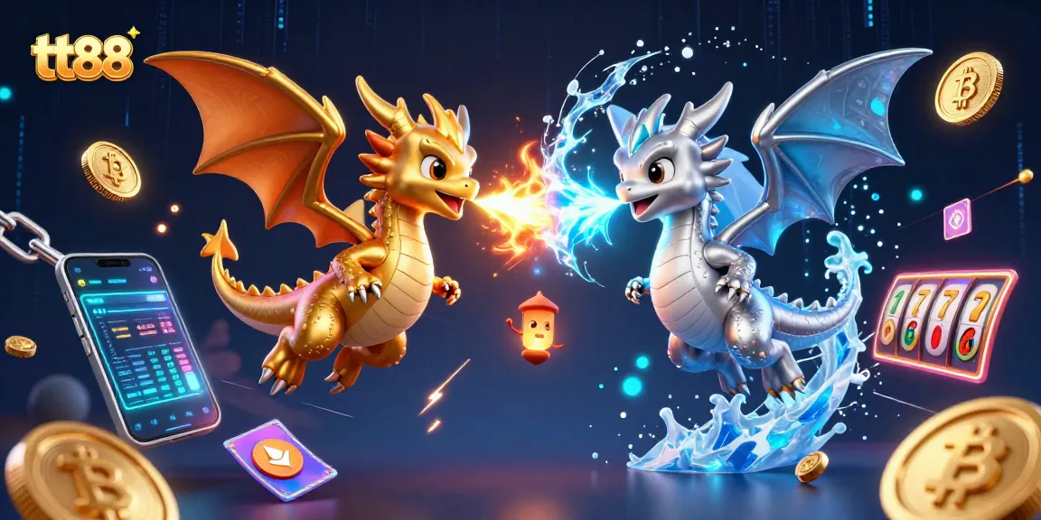 Engage in thrilling tt88 gaming experiences with vibrant dragons and enticing casino elements.