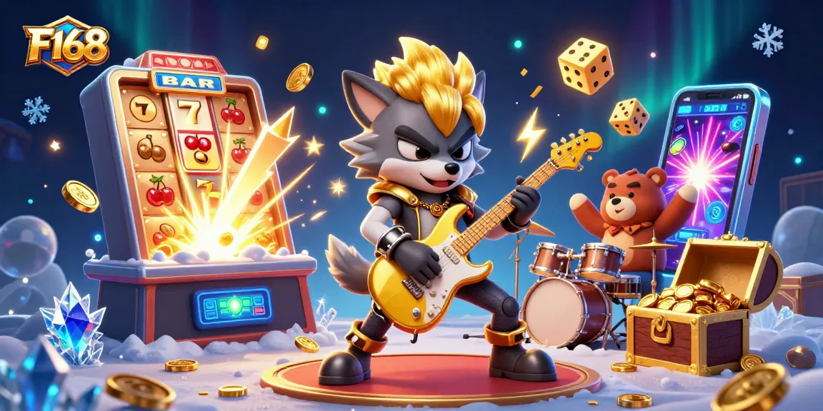 Experience thrilling jackpots at F168 with vibrant games and electrifying characters in the casino.