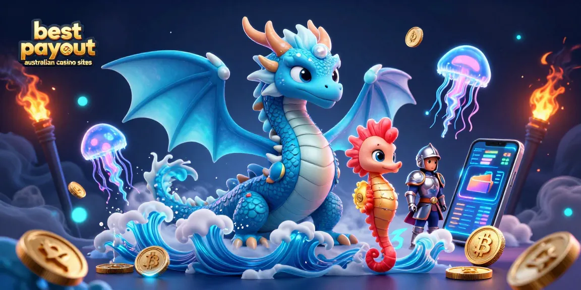 Experience the thrill at the best payout australian casino sites with a vibrant 3D fantasy scene.